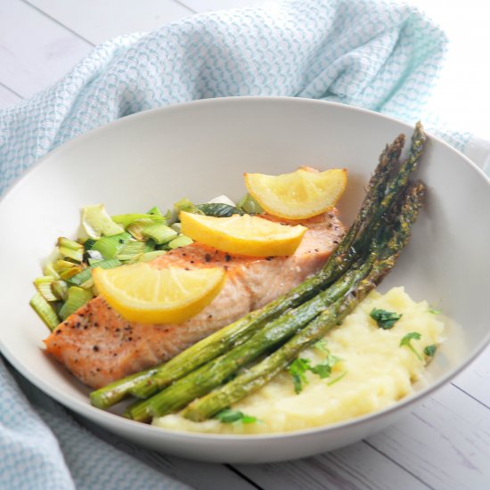 Salmon and Parsnip Mash