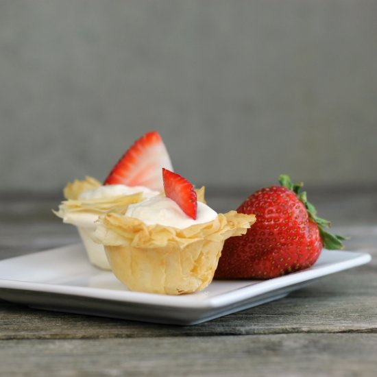 Lemon Filled Phyllo Cups