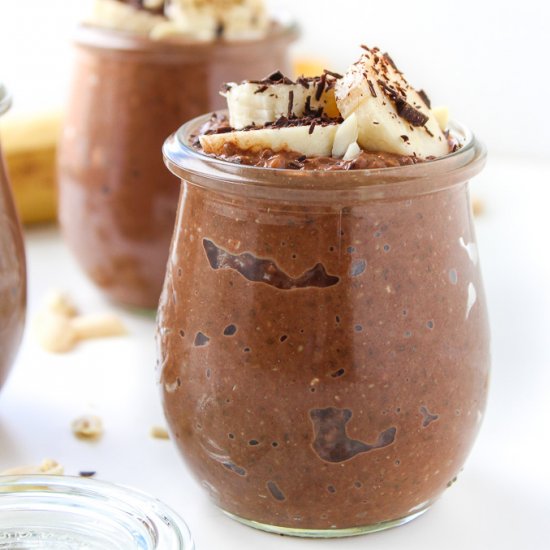 Chocolate & PB Chia Pudding