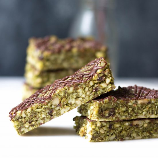 Raw Matcha Coconut Bars