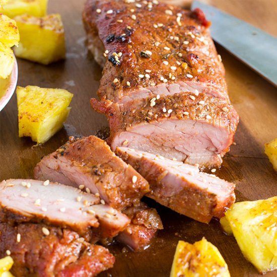 Pineapple Grilled Pork Tenderlon