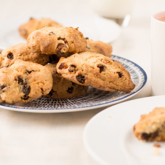 Sultana, Apricot and Walnut Cookies