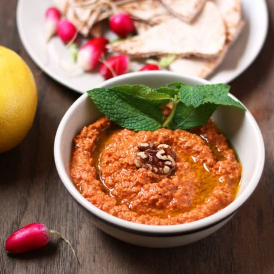 Muhammara Walnut and Red Pepper Dip