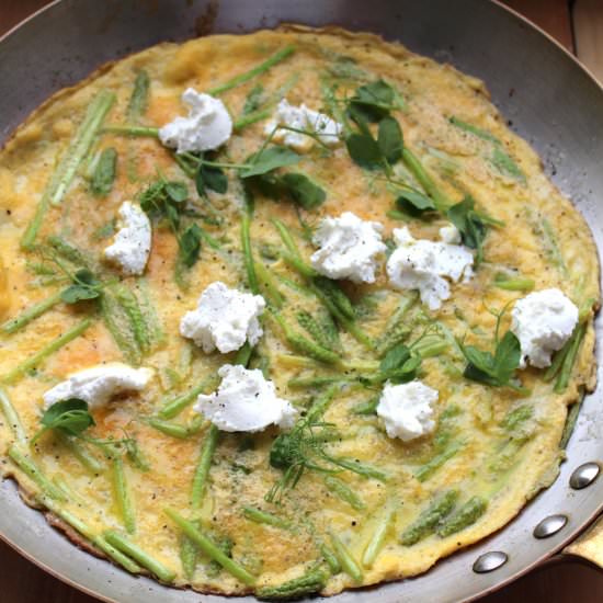 Wild Asparagus Omelette