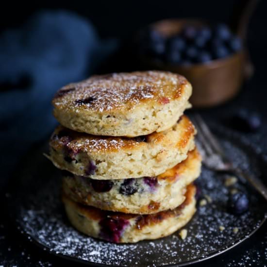 Blueberry Spelt Pancakes