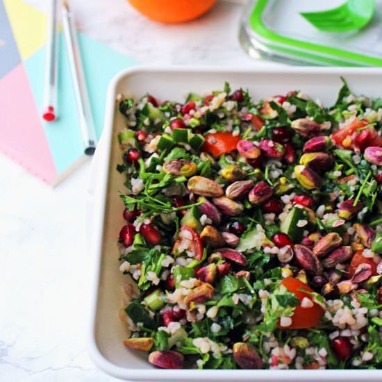 Pomegranate & Pistachio Tabbouleh