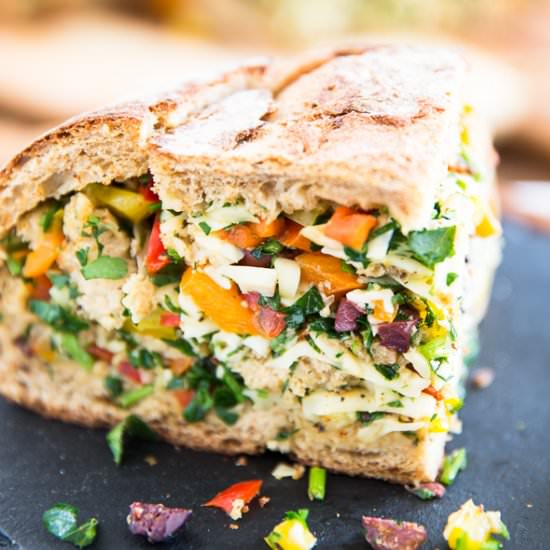 VEGETARIAN MUFFULETTA