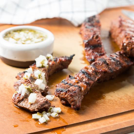 Grilled College Marinated Steaks