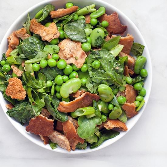 Fava Bean & Pea Fattoush