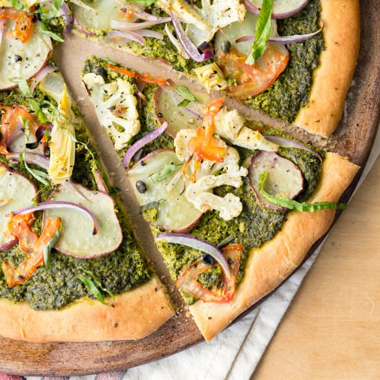 Pesto Potato Pizza