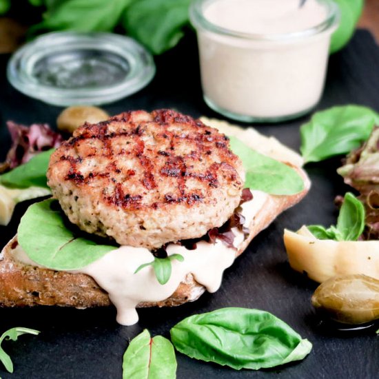 Vitello tonnato burger