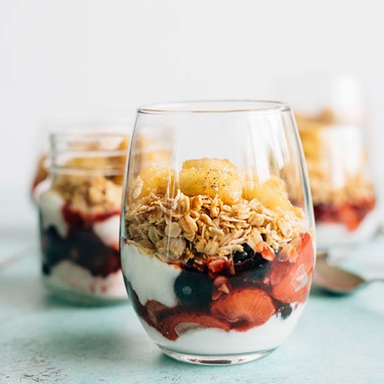 Honey Glazed Yogurt Parfait