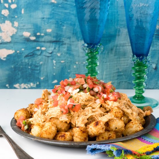 Green Chile Chicken Totchos