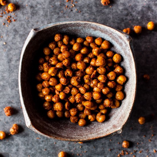 Southwest Spiced Crunchy Chickpeas