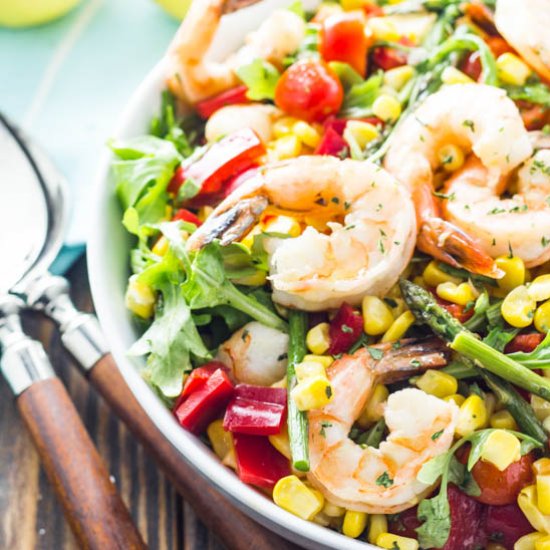 Shrimp and Veggie Salad