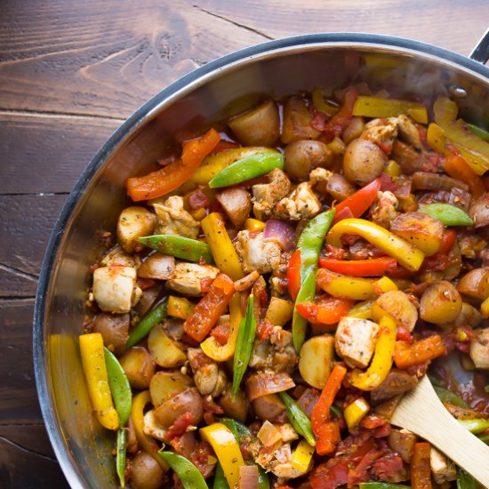 Cajun Chicken & Potato Skillet