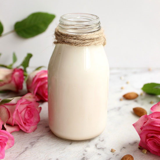 Homemade almond milk