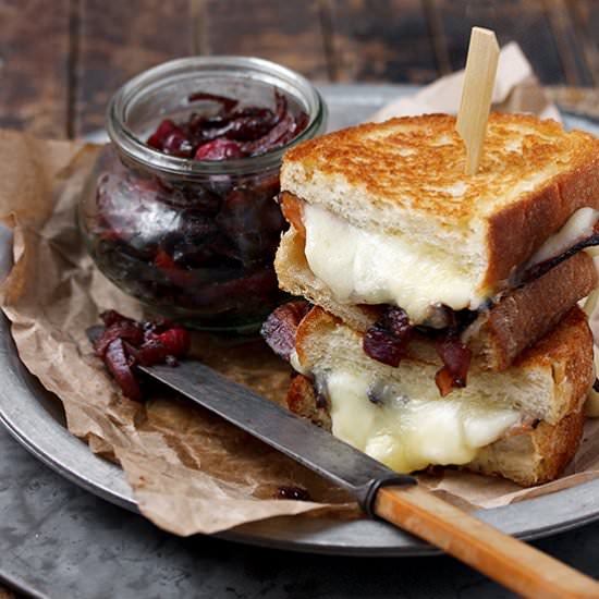 A Cheese Curd Grilled Cheese