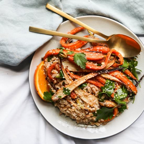 Carrot Farro Salad