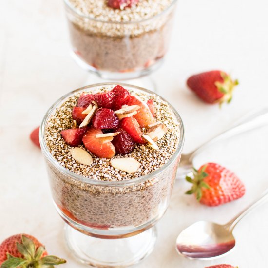 Strawberry Chia Amaranth Parfait