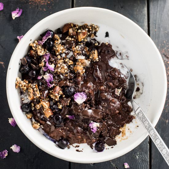 Coconut Triple Chocolate Oatmeal