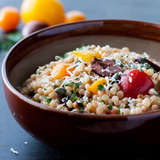 Mediterranean Israeli Couscous Salad