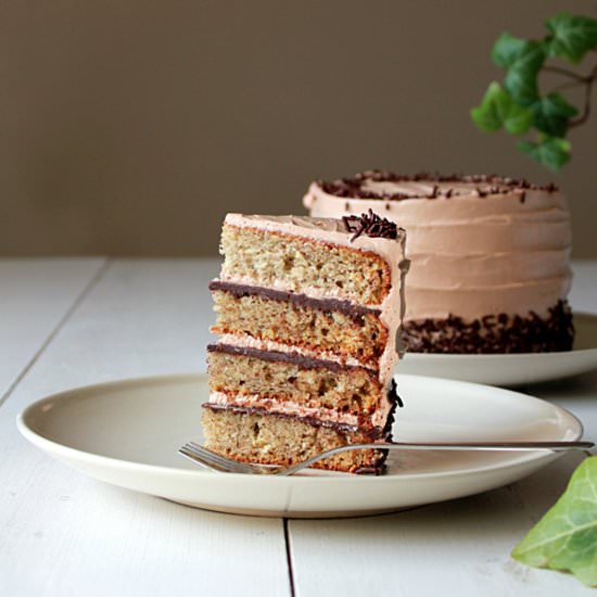 Banana Chocolate Espresso Cake