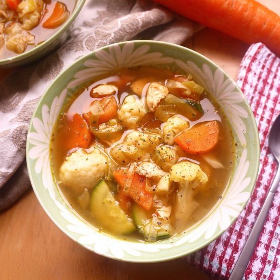 Paleo Chicken and Leek Soup (GF)