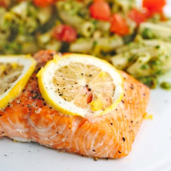 Roasted Lemon Salmon Fillets