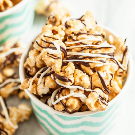 Zebra Caramel Popcorn