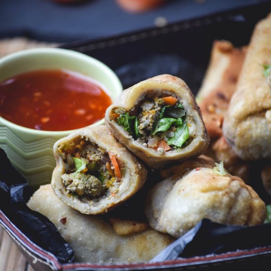 Crispy Veggie Egg Rolls