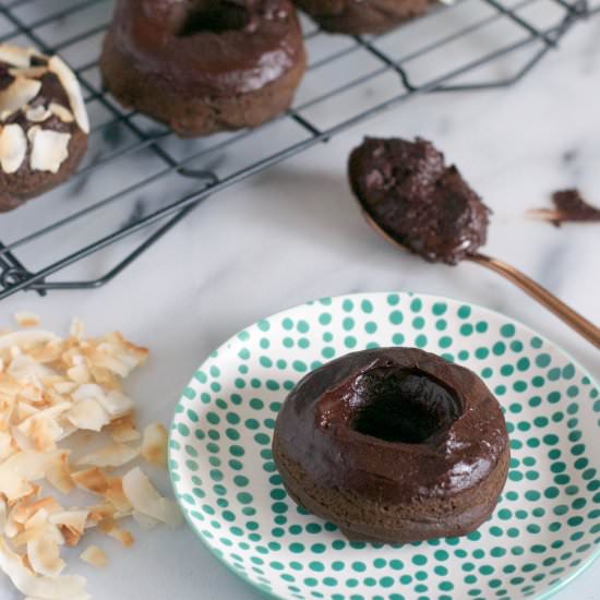 Vegan Baked Chocolate Donuts