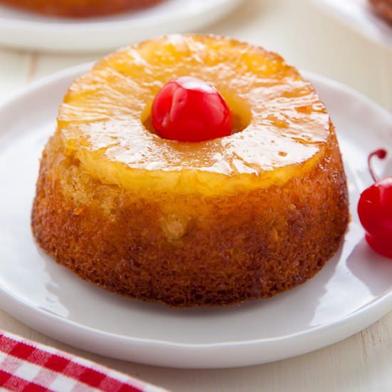 Mini Pineapple Upside Down Cakes