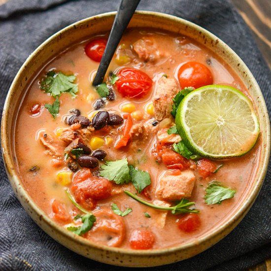 Slow Cooker Enchilada Soup