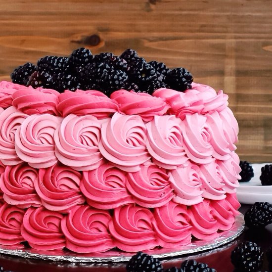 Meyer Lemon Blackberry Cake