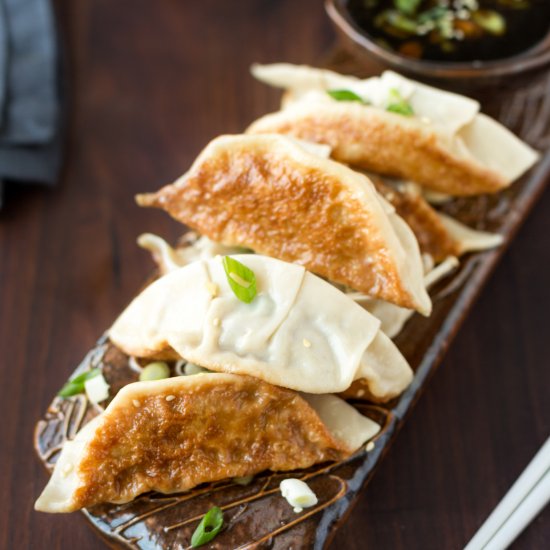 Chicken and Vegetable Potstickers