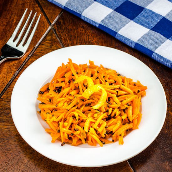 Indian Carrot Salad & Mustard Seeds