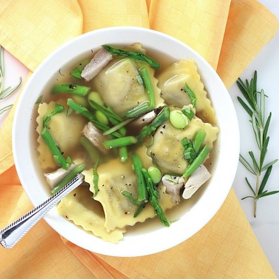 Ravioli Chicken Soup