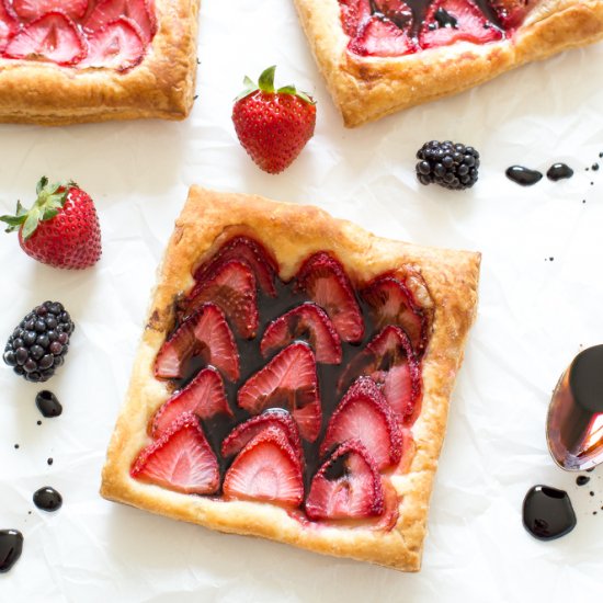 Strawberry Balsamic Tart