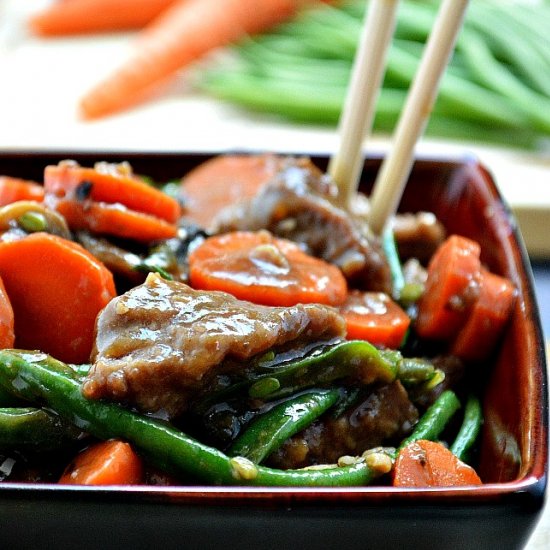 Gluten Free Veggie Beef Stir Fry