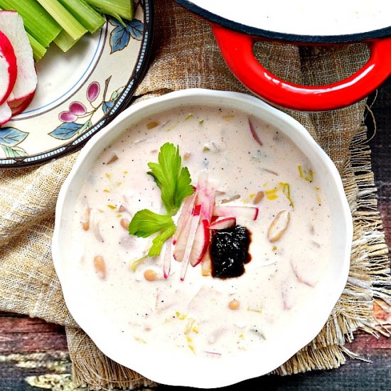 Gluten Free Creamy Radish Soup