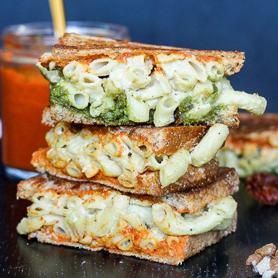 Vegan Grilled Mac & Cheese Sandwich