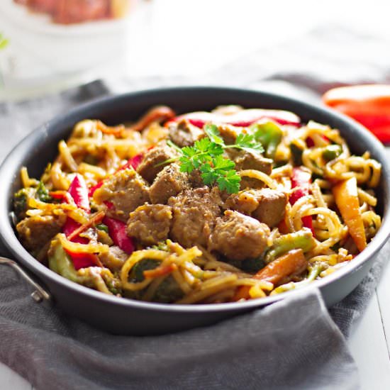 Sweet & Sour Porkless Stir-Fry