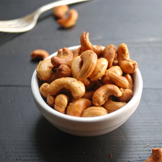 Smoked Bacon Fat Cashews