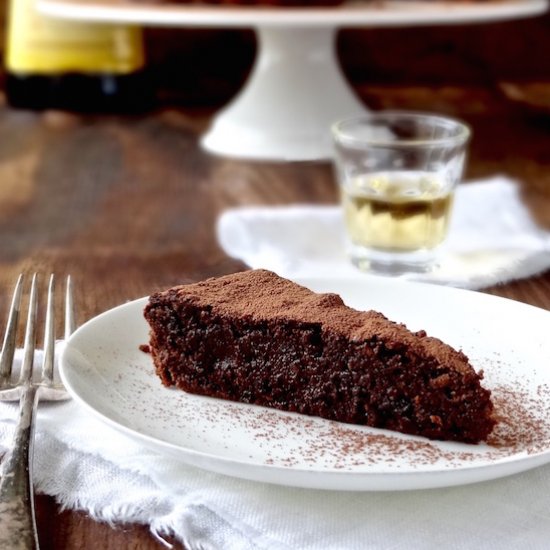 Sunken Drunken Chocolate Cake