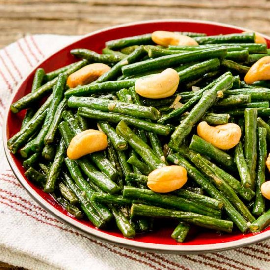 Chinese Long Beans with Cashews