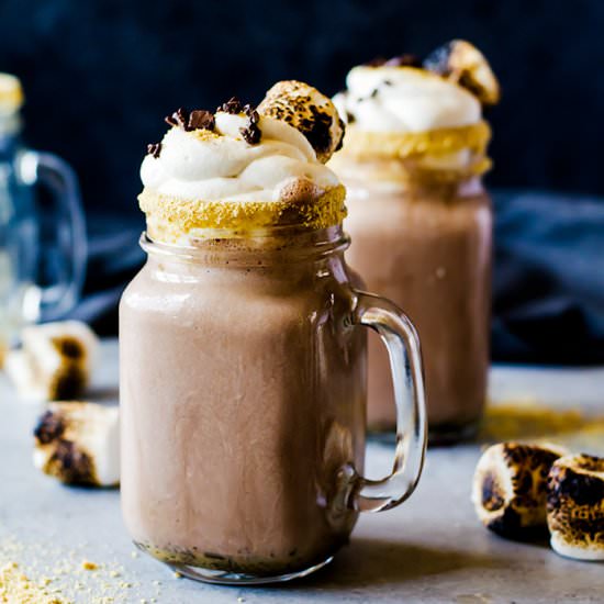 Boozy S’mores Milkshake