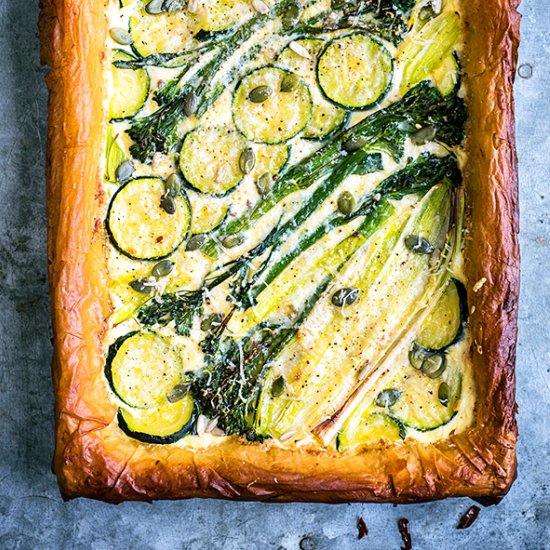 Spring Vegetable Tart