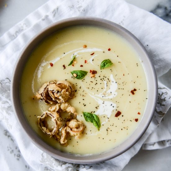 Irish Ale Potato Cheddar Soup