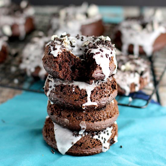 Chocolate Cake Mix Donuts